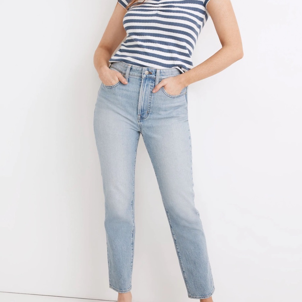 Madewell The Curvy Perfect Vintage Jeans 28 Light Wash